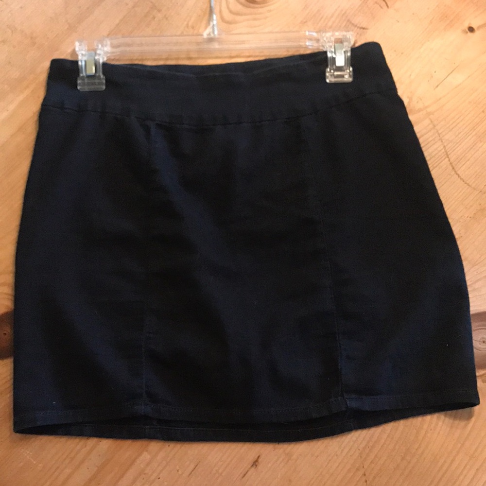 7 for all mankind denim mini skirt